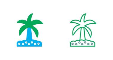 Coconut trees Icon vector