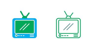 televisión transmitir icono vector