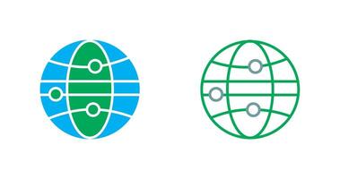 Globe III Icon vector