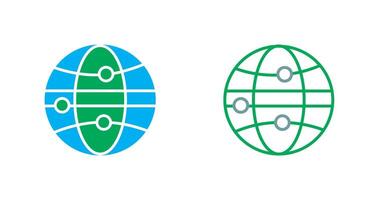 Globe III Icon vector