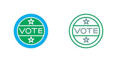 Vote Sticker Icon vector