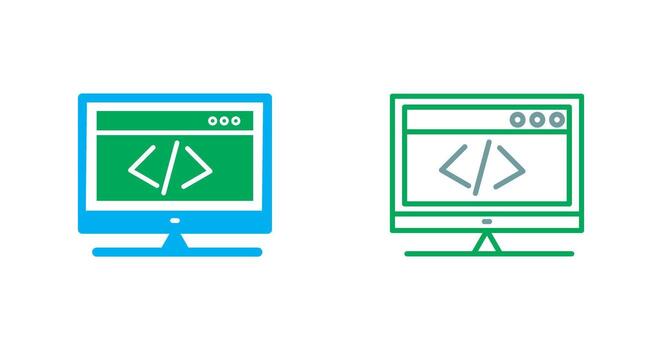 HTML Coding Icon vector