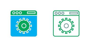 Website Settings Icon vector