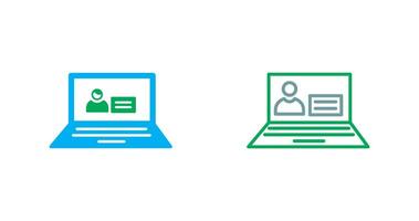 Online Study Icon vector