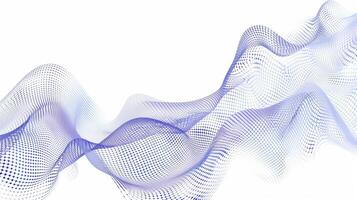 AI generated Abstract smooth wave on a white background. Dynamic sound wave. Generated by artificial intelligence. photo