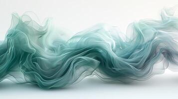 AI generated Transparent green smoke cloud, isolated on a lighte background. Generated by artificial intelligence. photo