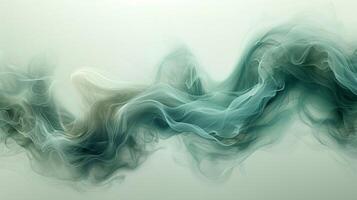 ai generado transparente verde fumar nube, aislado en un ligero antecedentes. generado por artificial inteligencia. foto