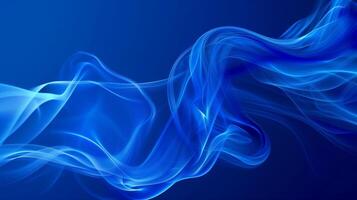 AI generated Abstract blue background with smoke waves. Elegant and minimalist design for a mobile phone wallpaper. Generated by artificial intelligence. photo