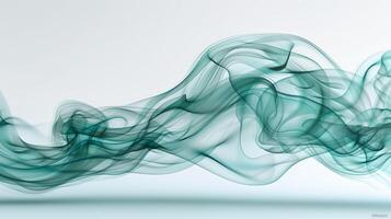 AI generated Transparent green smoke cloud, isolated on a lighte background. Generated by artificial intelligence. photo