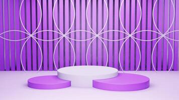3d render, abstract geometric background, minimalistic primitive shapes, modern mock up, blank template, empty showcase, shop display. photo