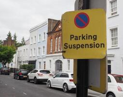 parking suspension sign photo