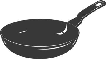 ai generado silueta pan Cocinando herramienta negro color solamente vector