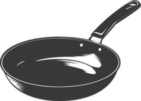 ai generado silueta pan Cocinando herramienta negro color solamente vector