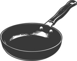 ai generado silueta pan Cocinando herramienta negro color solamente vector