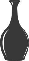 AI generated Silhouette Scandinavian Unique bottle black color only vector