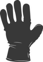 AI generated Silhouette oven glove black color only full vector