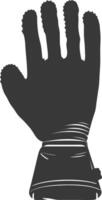 AI generated Silhouette oven glove black color only full vector