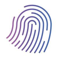 Finger print fingerprint lock secure security colorful logo icon vector