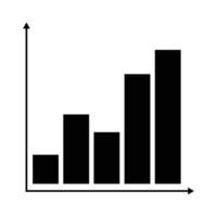 Statistical clipart bar chart icon vector