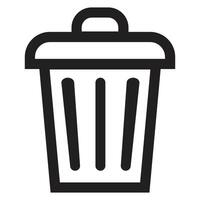 Trash icon symbol sign vector