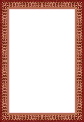 gold and red square Yakut ornament. Infinite rectangle, border, frame of the northern peoples of the Far East