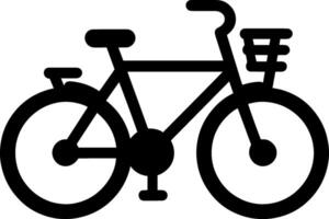 bicicleta icono plano diseño ilustración de ciclismo símbolo con carreras bicicleta y montaña bicicleta silueta logo diseño, sencillo línea en mínimo antecedentes vector