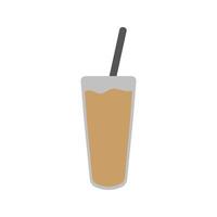 Chocolate iced illustration. Drink vector