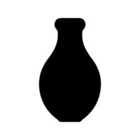 Vase icon set. Pottery vector