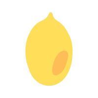 Simple lemon fruit icon design vector