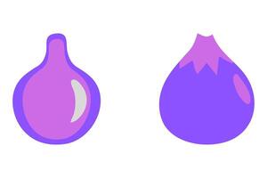 Simple onion illustration icon design vector