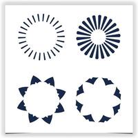 circles shape logo design template vector