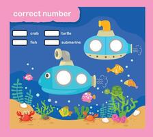 Write the correct numbers vector