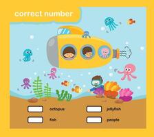 Write the correct numbers vector