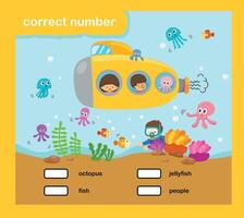 Write the correct numbers vector