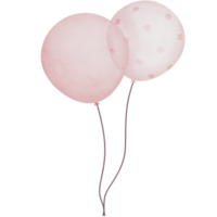 Lovely pink balloons watercolor clipart, Hot air balloon clipart, Printable nursery wall art, Nursery decor, Kids room wall decor, baby invitation, baby shower, birthday party, its a girl png