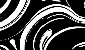 a black and white abstract painting with swirls vector