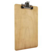 Paper Board with White Paper on Transparent background - png