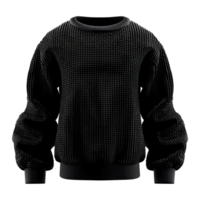 Black Winter Hoodie on Transparent background - png