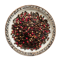 Spices in a Plate on Transparent background - png