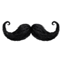 mustachio su trasparente sfondo - png