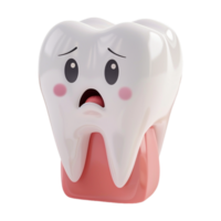 3d Renderização do uma planar dental humano dentes em transparente fundo - png