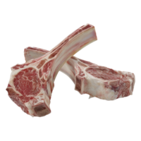 3D Rendering of a Lamb Champ on Transparent Background - png