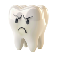 3d representación de un remontarse dental humano dientes en transparente antecedentes - png