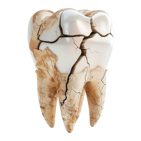 3d tolkning av en sväva dental mänsklig tänder på transparent bakgrund - png