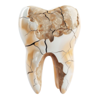 3d le rendu de une monter en flèche dentaire Humain les dents sur transparent Contexte - png