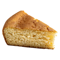 3D Rendering of a Pancake Slice on Transparent Background - png