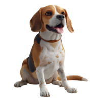 Brown Dog Sitting on Transparent background - png