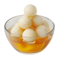 3D Rendering of a White Eggs in a Bowl on Transparent Background - png