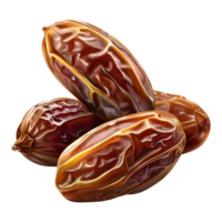3D Rendering of a Dates on Transparent Background - png