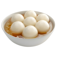 3D Rendering of a White Eggs in a Bowl on Transparent Background - png